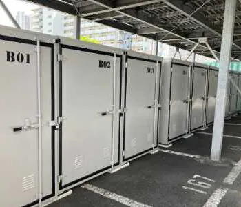 豊洲ベース　バイクコンテナ（吉田建材・枝川）