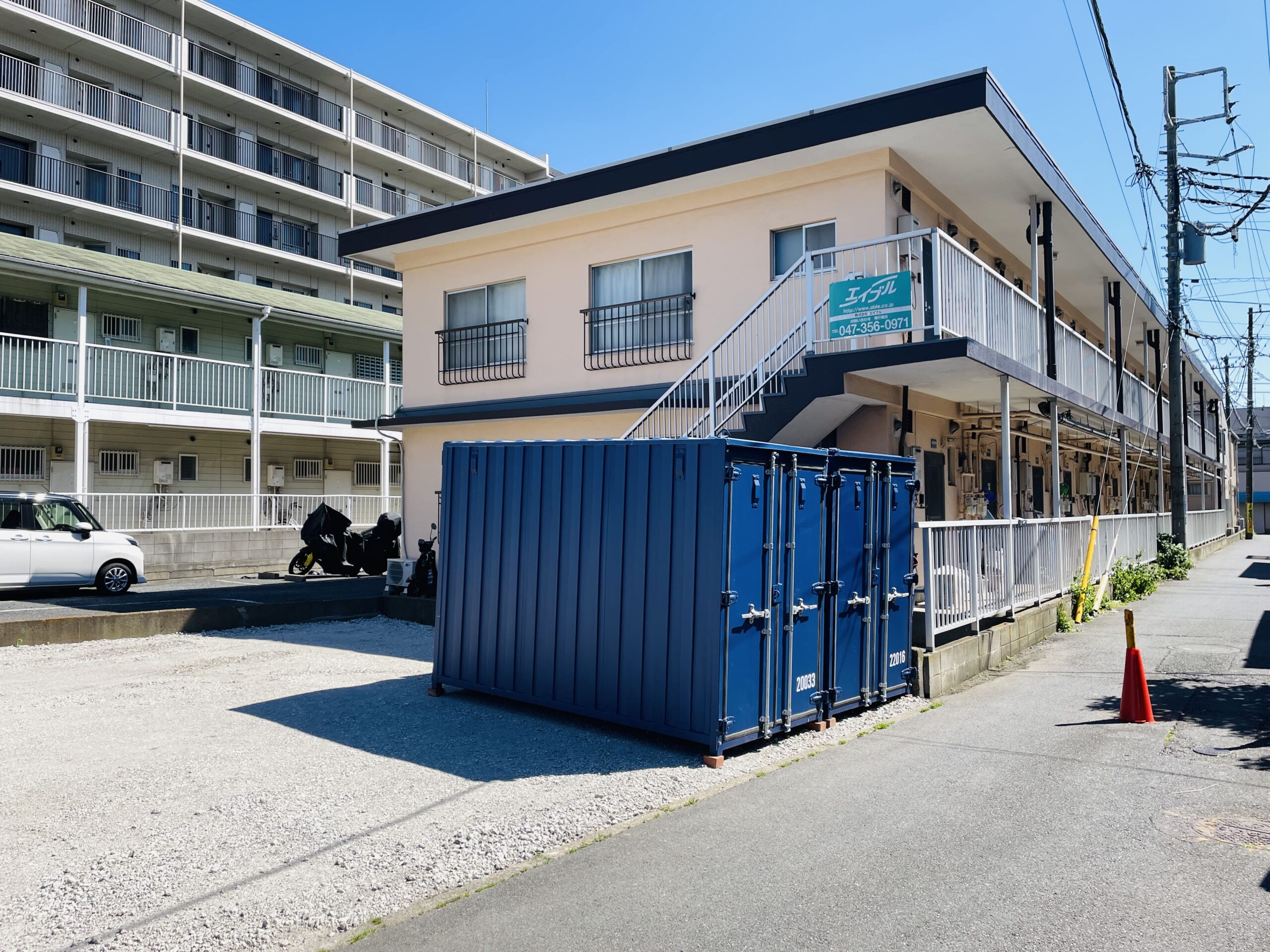 【バイク】収納・バイクガレージ_新井1丁目　小学校前